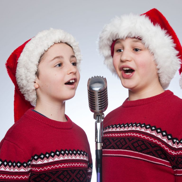 Hunter and Shay mess around for the 2010 Studio Christmas Card.