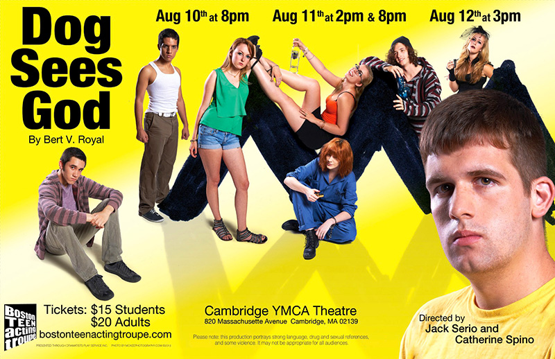 Dog Sees God poster, Boston Teen Acting Troupe