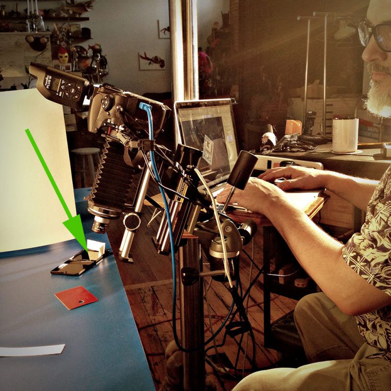 Microchip product photography behind the scenes