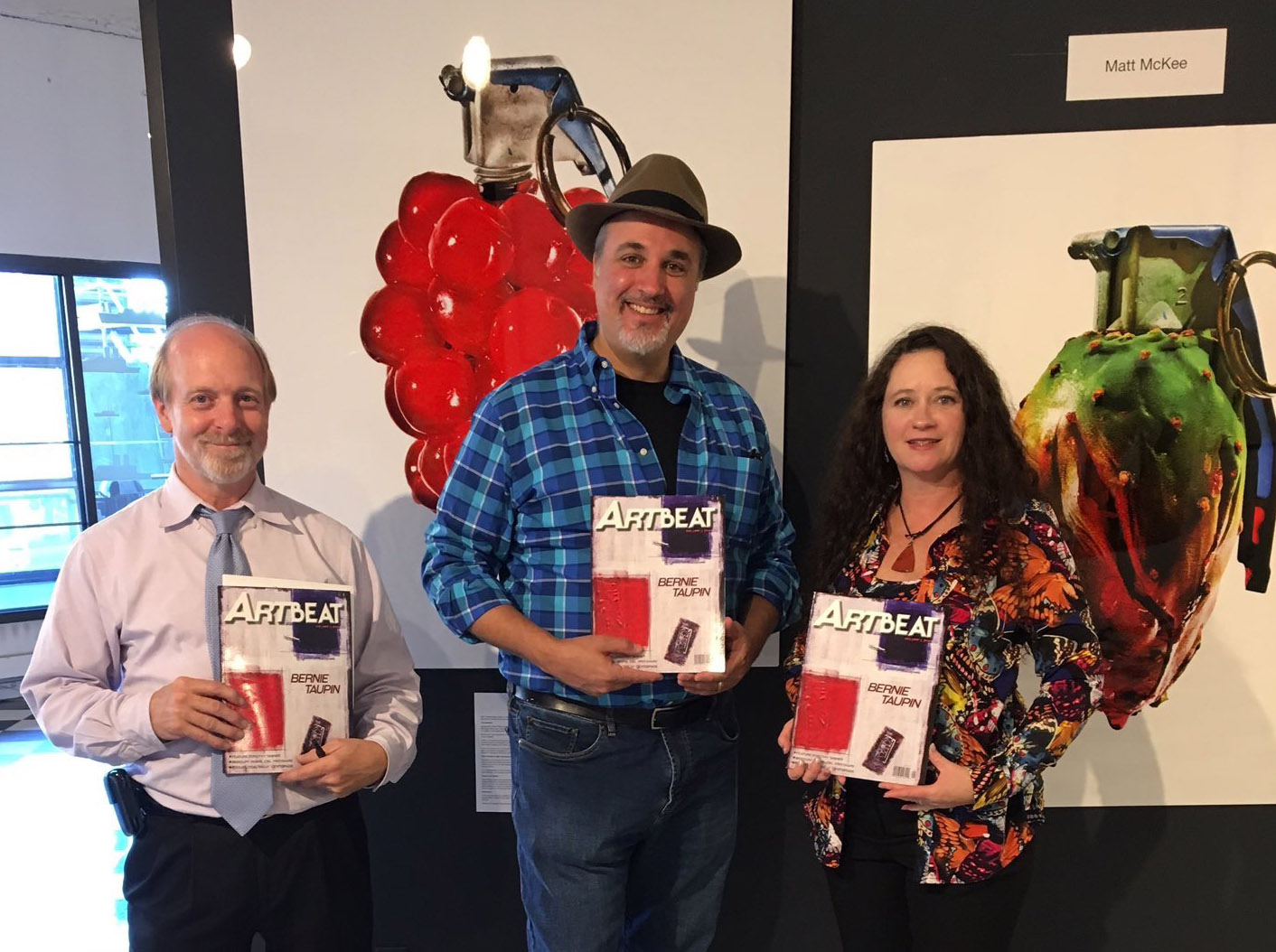 Keith Whitmore, Matt McKee, Wendy L Pitton at the Boston Design Center's Masterpiece Gallery Pop Goes the Easels 2016