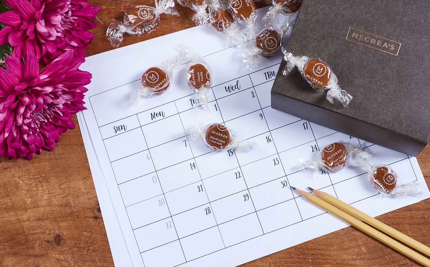 McCrea's Candies stopped by for a caramel product photography session