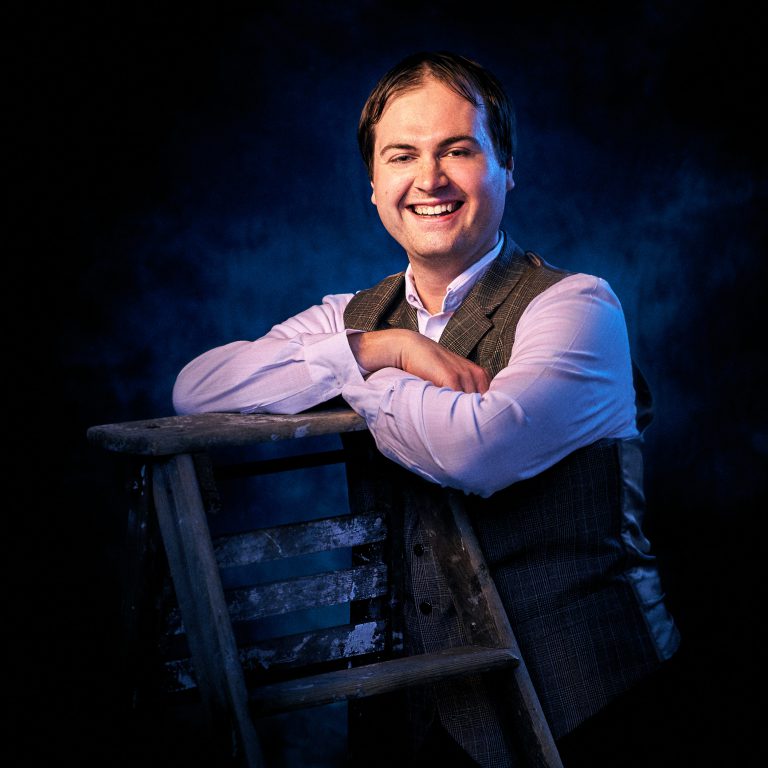 Zack Page as George Gibbs in Footlight Club's production of Our Town