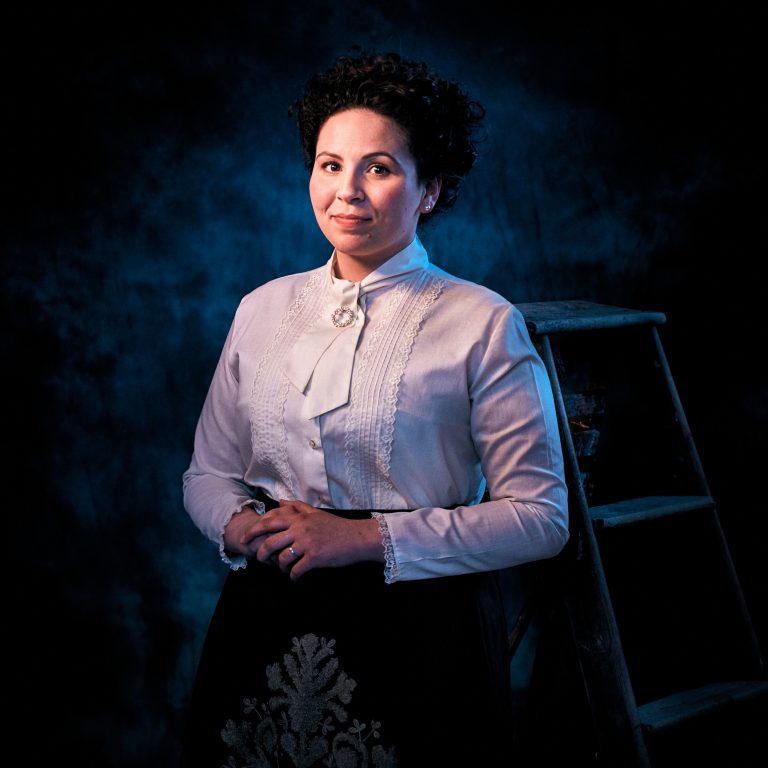 Rose Kanj as Mrs. Webb in Footlight Club's production of Our Town