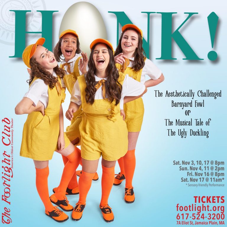 The Ducklings in Honk! The Musical at the Footlight Club