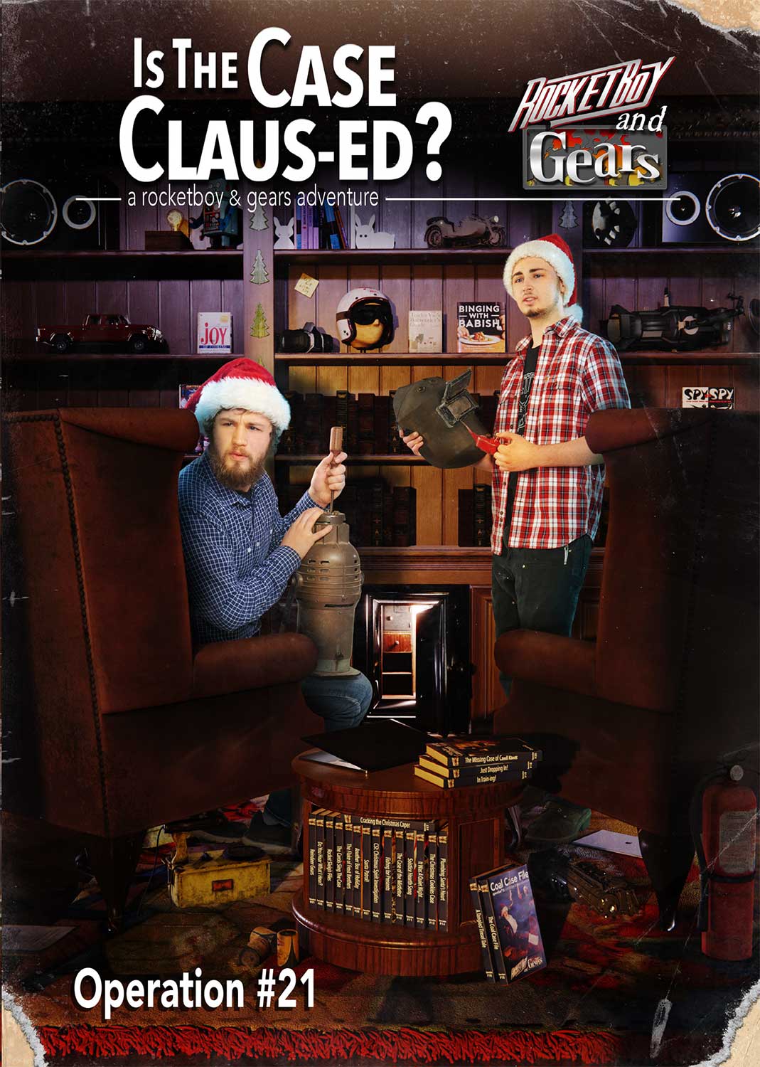 Photo Studio Holiday Card - Rocketboy and Gears Adventure books number 21