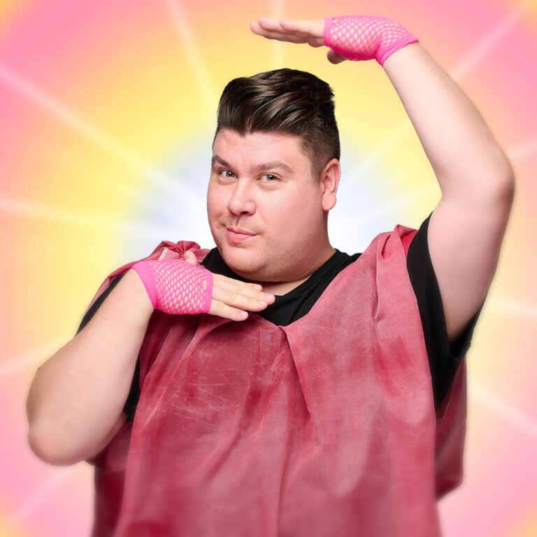 Nick Panagiotou as Terpsicore, Footlight Club Production of Xanadu